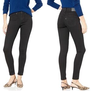 🐣Levi’s Black 311 shaping Skinny Jeans mid rise smoothing tummy panel NWT size33